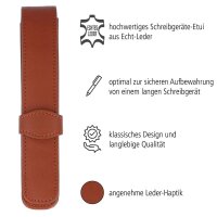 ONLINE® Schreibgeräte-Etui braun, 15,5 x 5,0 cm
