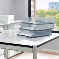LEITZ Briefablage Plus grau-transparent DIN A4, 1 St.