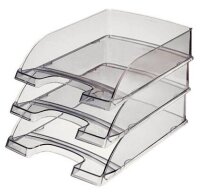 LEITZ Briefablage Plus grau-transparent DIN A4, 1 St.