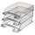 LEITZ Briefablage Plus grau-transparent DIN A4, 1 St.