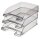 LEITZ Briefablage Plus grau-transparent DIN A4, 1 St.
