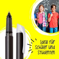 ONLINE® Campus Soft Tintenroller schwarz 0,7 mm, Schreibfarbe: blau, 1 St.