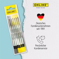 ONLINE® Kugelschreiberminen M schwarz, 6 St.
