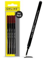 ONLINE® Rollerball-Minen Gelschreiberminen schwarz...