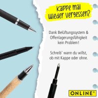 ONLINE® Rollerball-Minen Gelschreiberminen schwarz...