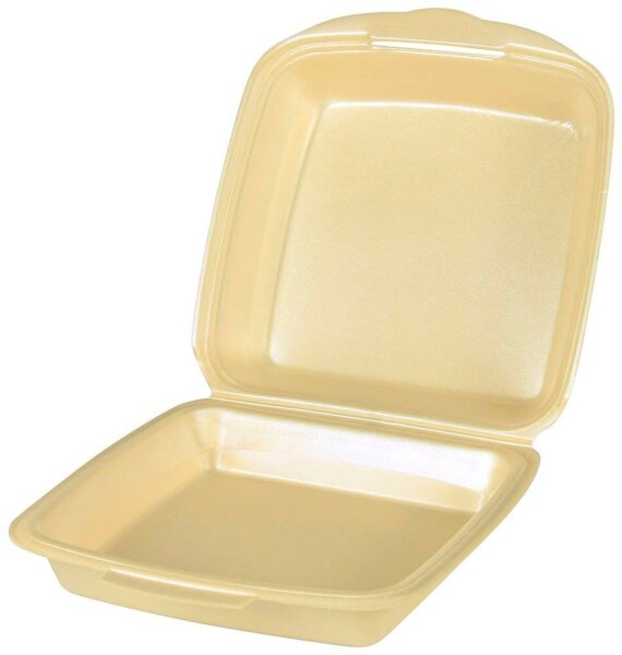 STARPAK Einweg-Menüschalen beige 22,5 x 22,0 cm, 50 St.