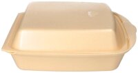 STARPAK Einweg-Menüschalen beige 22,5 x 22,0 cm, 50 St.