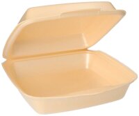 STARPAK Einweg-Menüschalen beige 22,5 x 22,0 cm, 50 St.