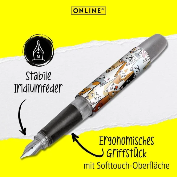 ONLINE® Campus Fluffy Cats Patronenfüller...