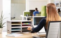 Fellowes Sortierstation grau mit 8 Fächern