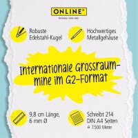 ONLINE® Kugelschreiberminen M blau, 6 St.