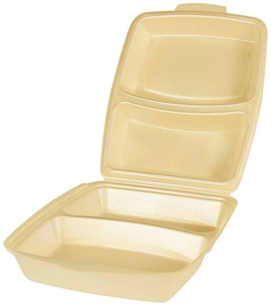 STARPAK Einweg-Menüschalen beige 22,0 x 28,5 cm, 50 St.