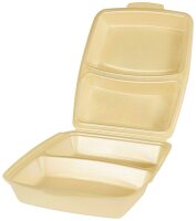 STARPAK Einweg-Menüschalen beige 22,0 x 28,5 cm, 50 St.