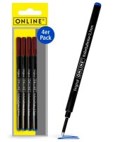 ONLINE® Rollerball-Minen Gelschreiberminen blau 0,7...