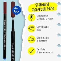 ONLINE® Rollerball-Minen Gelschreiberminen blau 0,7...
