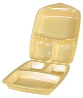 STARPAK Einweg-Menüschalen beige 22,0 x 28,5 cm, 50 St.
