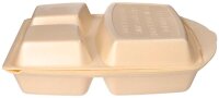 STARPAK Einweg-Menüschalen beige 22,0 x 28,5 cm, 50 St.