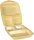 STARPAK Einweg-Menüschalen beige 22,0 x 28,5 cm, 50 St.
