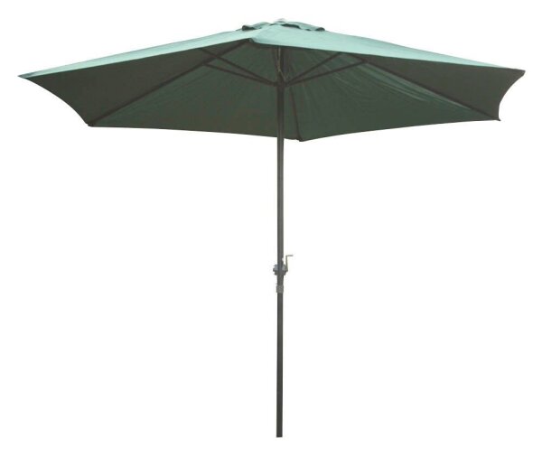Garden Pleasure Sonnenschirm sechseckig, grün Ø 300,0 cm, 1 St.