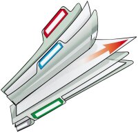 DURABLE Organisationshüllen DIN A4 transparent genarbt 0,16 mm, 5 St.