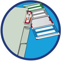 DURABLE Organisationshüllen DIN A4 transparent genarbt 0,16 mm, 5 St.