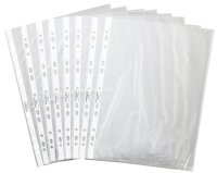 DURABLE Prospekthüllen DIN A4 transparent genarbt 0,045 mm, 100 St.