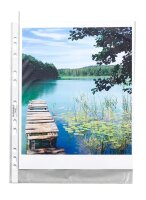 DURABLE Prospekthüllen DIN A4 transparent genarbt 0,045 mm, 100 St.