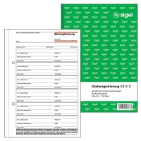 SIGEL Gästeregistrierung Formularbuch GB510, 1 St.