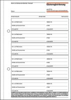 SIGEL Gästeregistrierung Formularbuch GB510, 1 St.