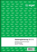 SIGEL Gästeregistrierung Formularbuch GB510, 1 St.