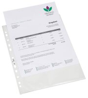 DURABLE Prospekthüllen DIN A4 transparent genarbt...