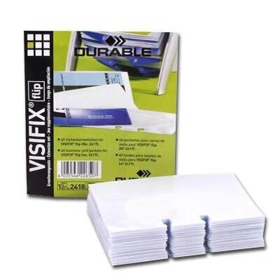 DURABLE Ersatzhüllen für Rollkartei Visifix, 40 St.