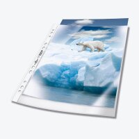 DURABLE Prospekthüllen DIN A4 transparent genarbt...