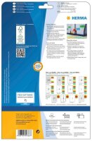 HERMA Etiketten 4368 blau 45,7 x 21,2 mm, 20 Blatt