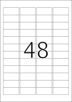 HERMA Etiketten 4368 blau 45,7 x 21,2 mm, 20 Blatt