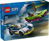 LEGO® City 60415 Verfolgungsjagd mit Polizeiauto und Muscle Car Bausatz