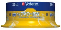 verbatim DVD+RW 4,7 GB wiederbeschreibbar, 25 St.