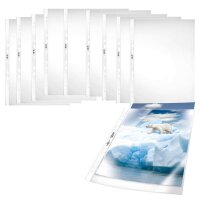 DURABLE Prospekthüllen DIN A4 transparent genarbt 0,08 mm, 50 St.