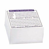 Memo Notizzettel geleimt weiß 9,8 x 9,8 cm, ca. 500...