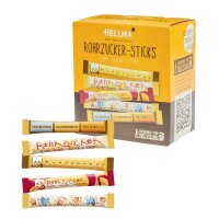 HELLMA  Rohrohrzucker-Sticks, 50 x 4,0 g