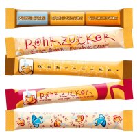 HELLMA  Rohrohrzucker-Sticks, 50 x 4,0 g