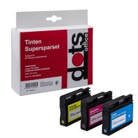 dots  cyan, magenta, gelb Druckerpatronen kompatibel zu...