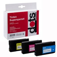 dots  cyan, magenta, gelb Druckerpatronen kompatibel zu...
