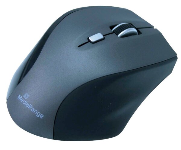 MediaRange MROS203 Maus kabellos schwarz, grau