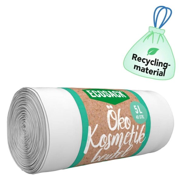 ECOSACK® Kosmetikbeutel 5,0 l weiß 8 µm, 40 St.