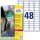AVERY Zweckform resistente Folienetiketten L7911-10 weiß 45,7 x 21,2 mm, 10 Blatt