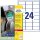 AVERY Zweckform resistente Folienetiketten L7912-10 weiß 63,5 x 33,9 mm, 10 Blatt