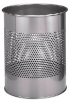 DURABLE Papierkorb 15,0 l silbermetallic, 1 St.