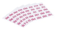 WOLF & APPENZELLER Klebenummern Zahlen, magenta 20,0...
