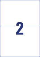 AVERY Zweckform resistente Folienetiketten L7916-10 weiß 210,0 x 148,0 mm, 10 Blatt